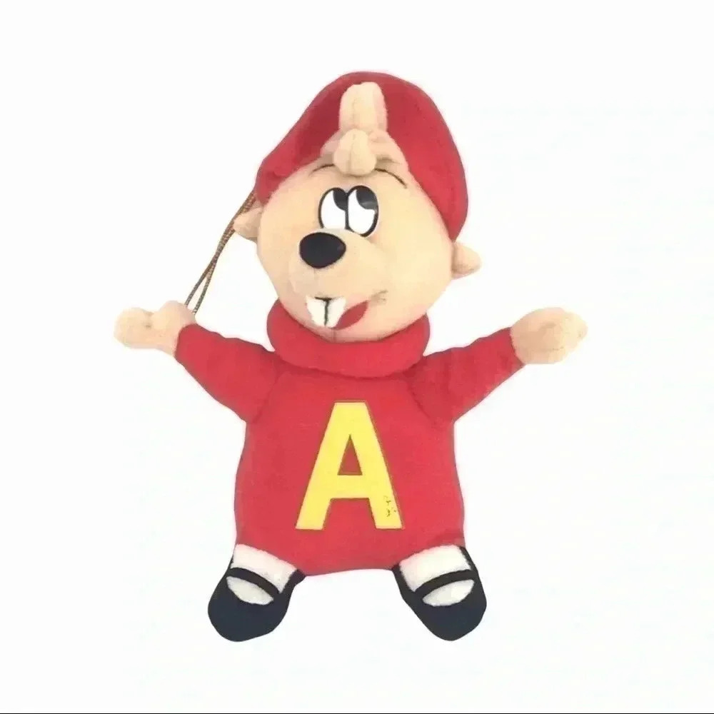 ALVIN AND THE CHIPMUNKS 1998 PLUSH DOLL HANGING ORNAMENT CHRISTMAS HOLIDAY